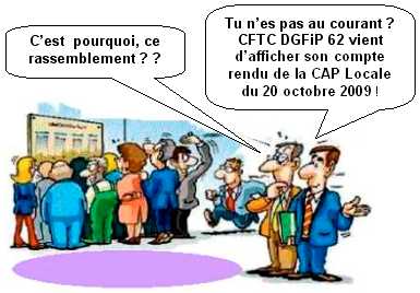 C A P Locale du 20 octobre   2009 : Affectation des agents de cat�gorie C promus Controleurs au titre de la liste d'aptitude de l'ann�e 2009