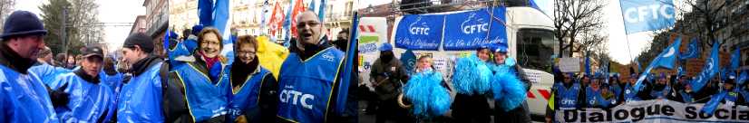 29 janvier 2009 : La CFTC mobilis�e dans les manifestations � Lille, Paris et Colmar.