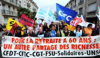 Le gouvernement et les parlementaires ne peuvent ni m�priser ni ignorer les exigences exprim�es par les salari�s et les organisations syndicales.  Les organisations syndicales CFDT, CFE/CGC, FO, CFTC, CGT, FSU, SOLIDAIRES, UNSA appellent � participer massivement aux manifestations du samedi 16 octobre....Elles d�cident d�une nouvelle journ�e nationale de gr�ves et de manifestations le mardi 19 octobre, veille du vote au S�nat sur l�ensemble de la loi.