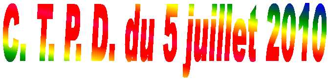 CFTC DGFiP 62 : compte rendu du CTPD du 5 juillet 2010
