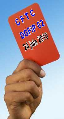 24 juin 2010 : TOUS EN GREVE .... La CFTC sort le carton rouge pour le gouvernement et appelle ses militants, adh�rents et sympathisants, jeunes et moins jeunes, actifs et retrait�s, du priv� ou fonctionnaires � se faire entendre le 24 juin en d�filant nombreux pour d�fendre leur retraite.