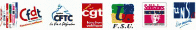  L�intersyndicale CFTC,  CFDT, CGT, FSU, SOLIDAIRES, UNSA  �crit au ministre G.TRON