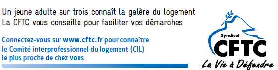 &nbsp;Logement : La CFTC lance une grande campagne nationale d�information