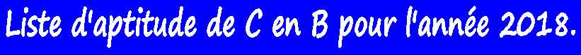 Liste d'aptitude au grade de contrôleur/euse des finances publiques pour l'année 2018....