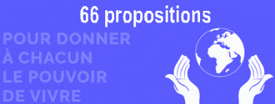 Cliquer sur l'image pour accéder aux 66 propositions qui permettent à chacun d'avoir le pouvoir de vivre.