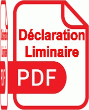Cliquer sur le Gif Pdf pour la D�claration Liminaire