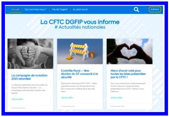 Le site de la CFTC Finances Publiques au niveau national ...