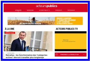 Le site d'Acteurs Publics