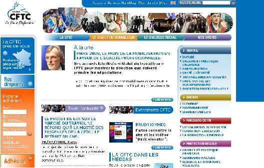 Le site national du Syndicat National CFTC